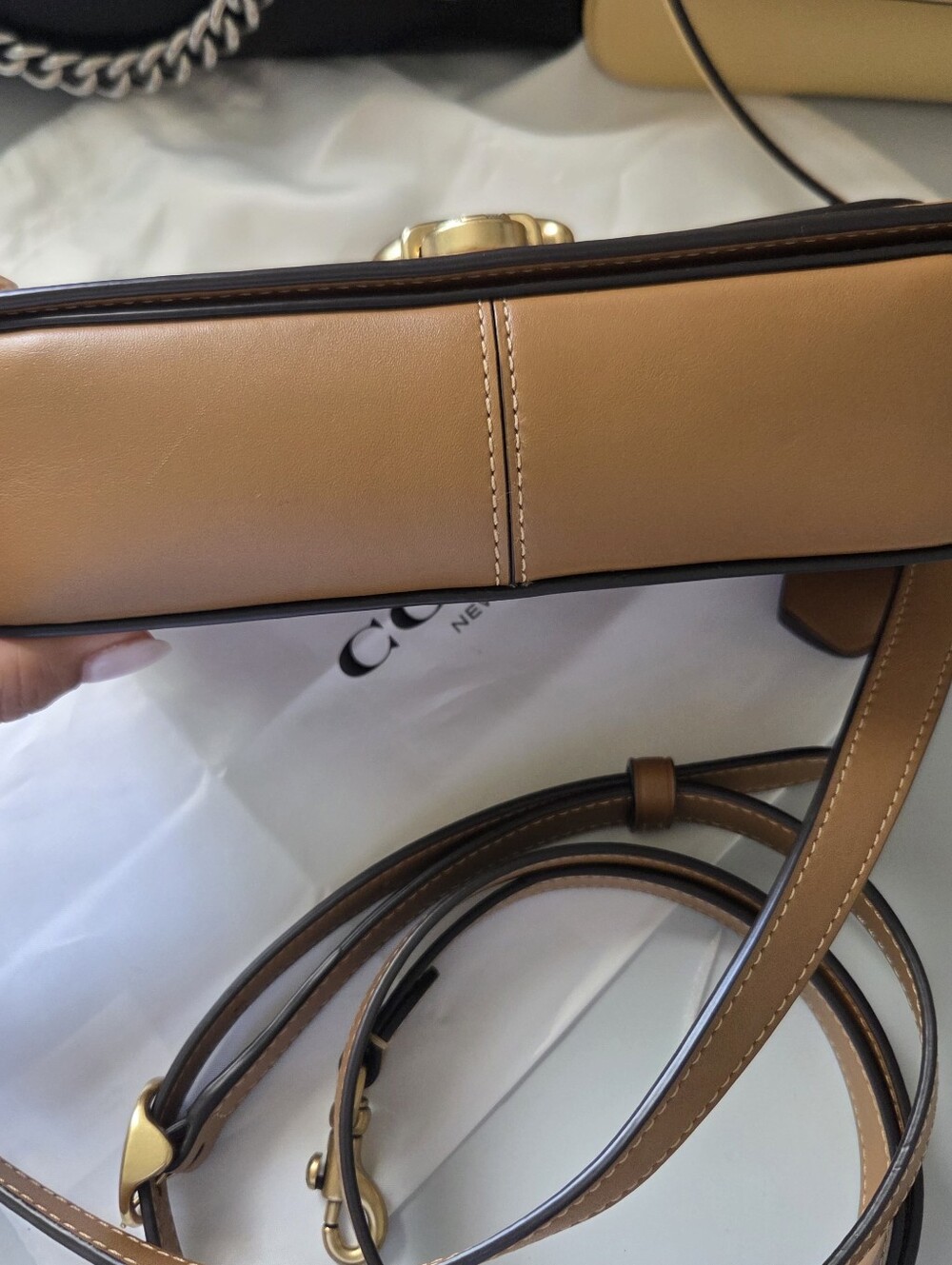 ✨️Coach Studio Baguette Bag In Light Camel - Picture 6 of 12